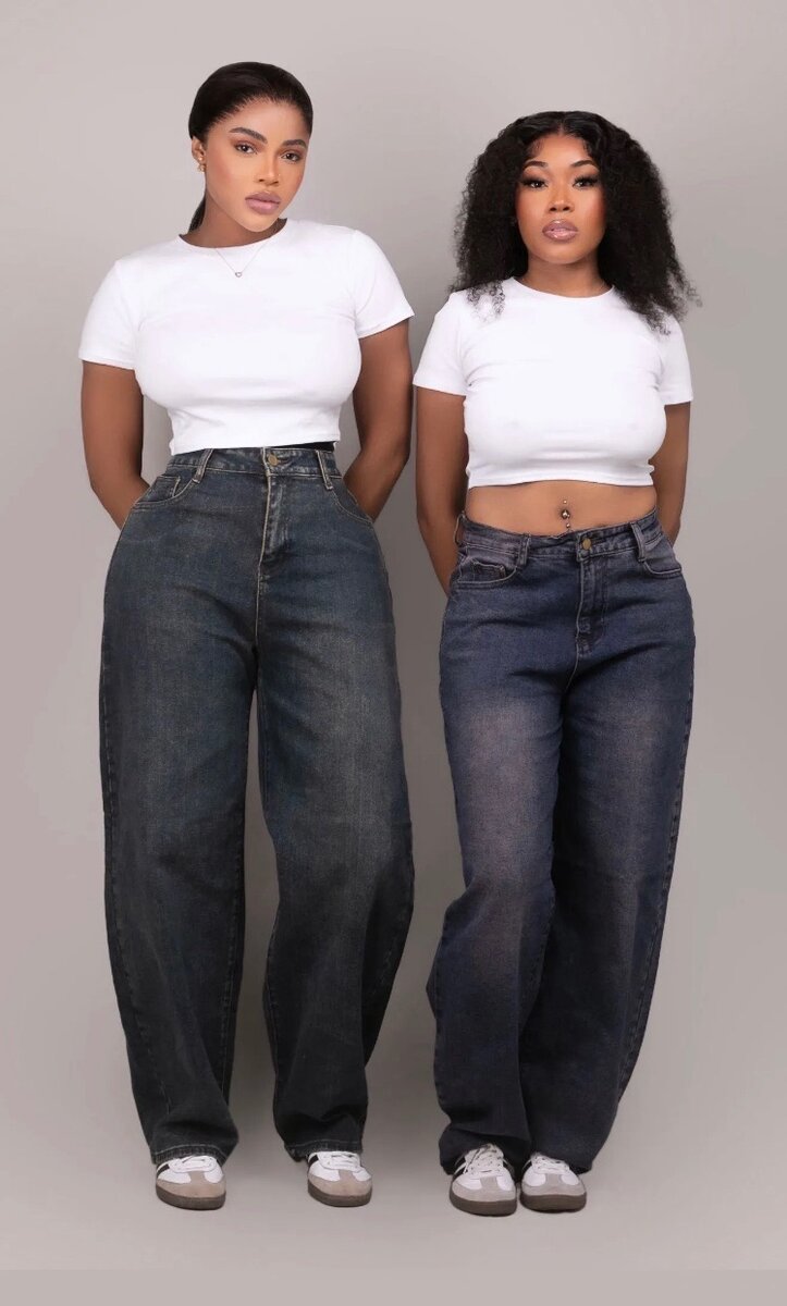 Jeans taille haute femme