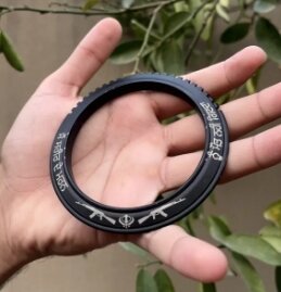 Latest Design Black Punjabi Kara/Bracelet Sidhu lover Kara Cutwork Design for Men And Boys