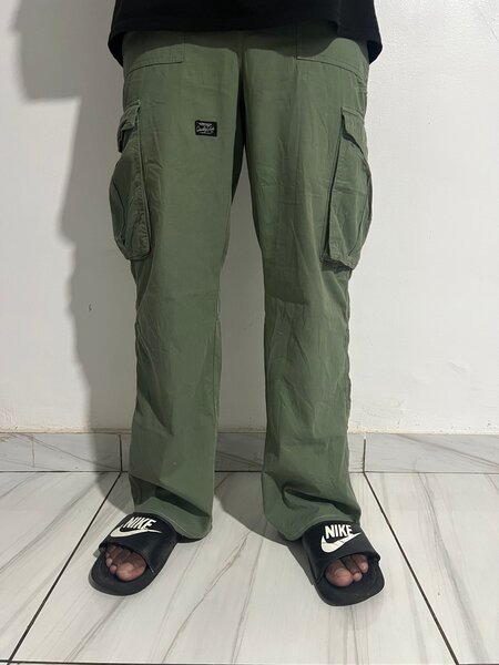Pantalon cargo vert homme