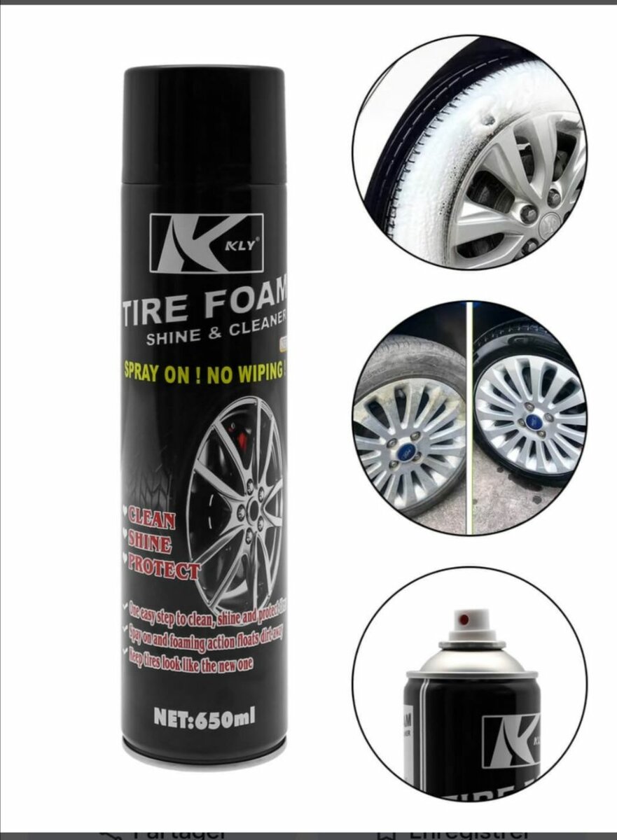 Mousse Nettoyante Pneus 650ml