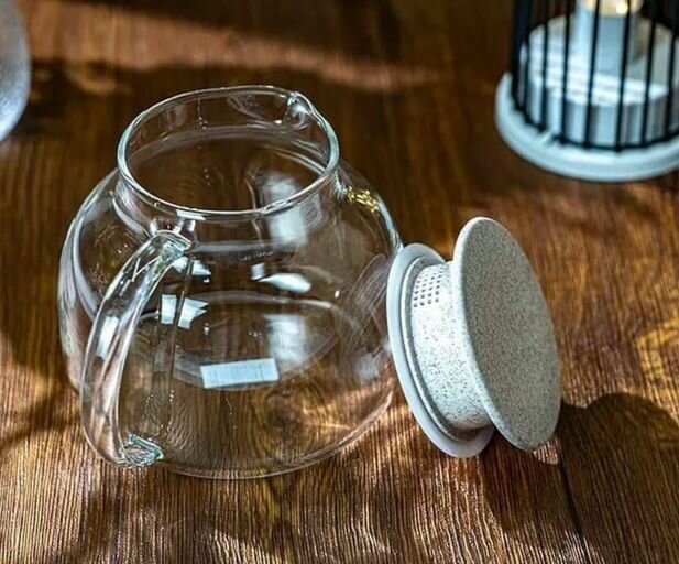1180ml Borosilicate Glass Teapot
