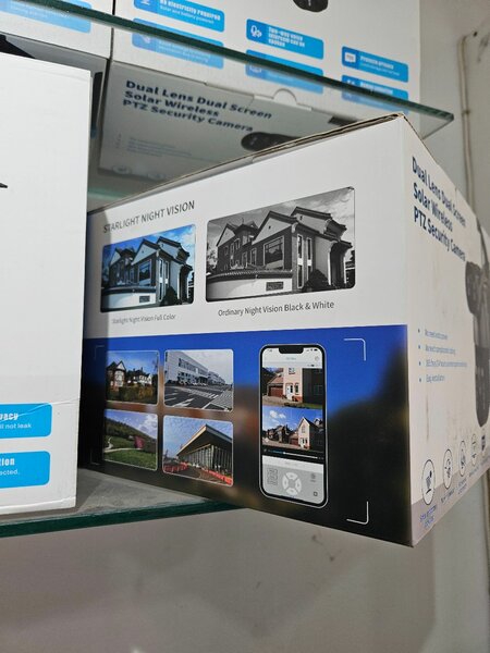 Ubox dual lens solar 4g cctv camera