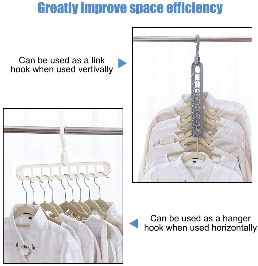 8 Hole Space Clothes Hanger