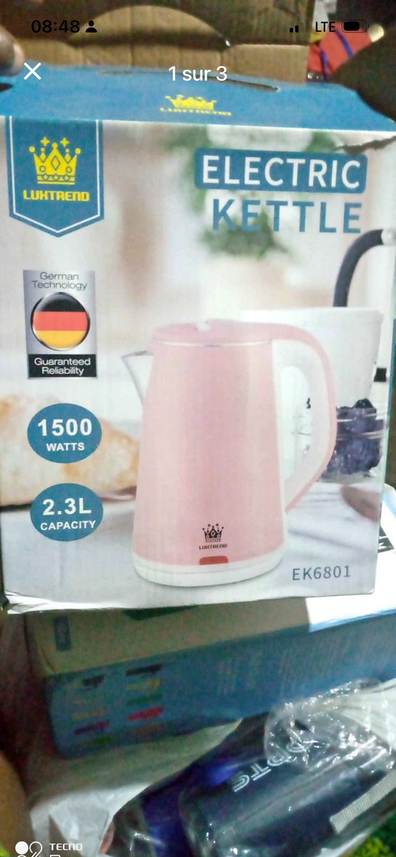 Bouilloire Électrique 2.2L 1500W