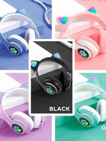 Casque sans fil oreilles chat