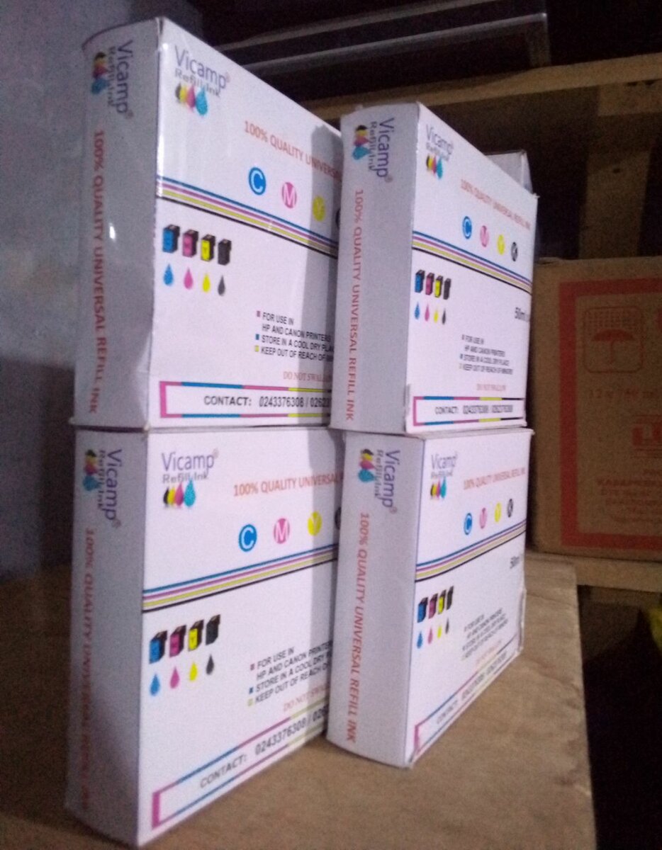 VICAMP UNIVERSAL REFILL INK FOR HP/CANON INKJET PRINTERS