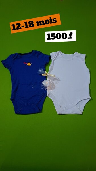 Bodies 12-18 mois confortables