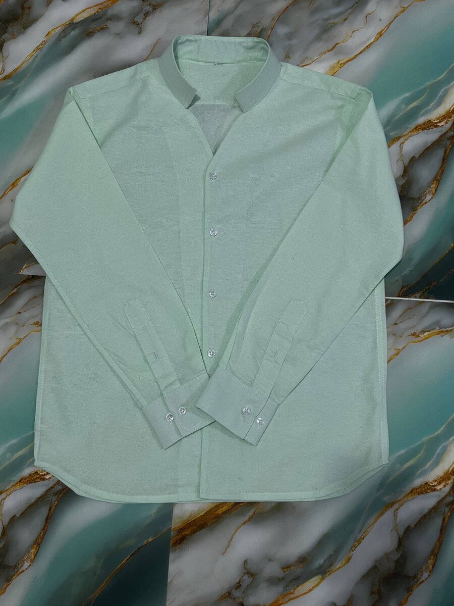 Chemise élégante à col indien