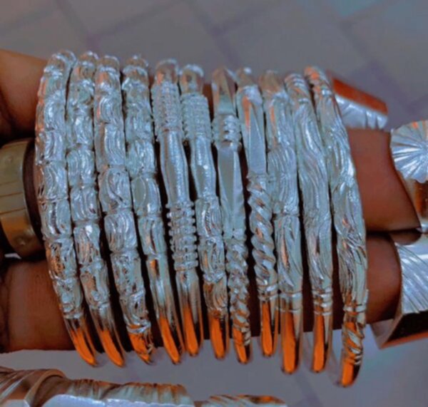 Bracelet argent blanc pure