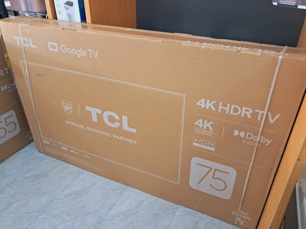 Brand new Tcl 75 4k UHD android TV