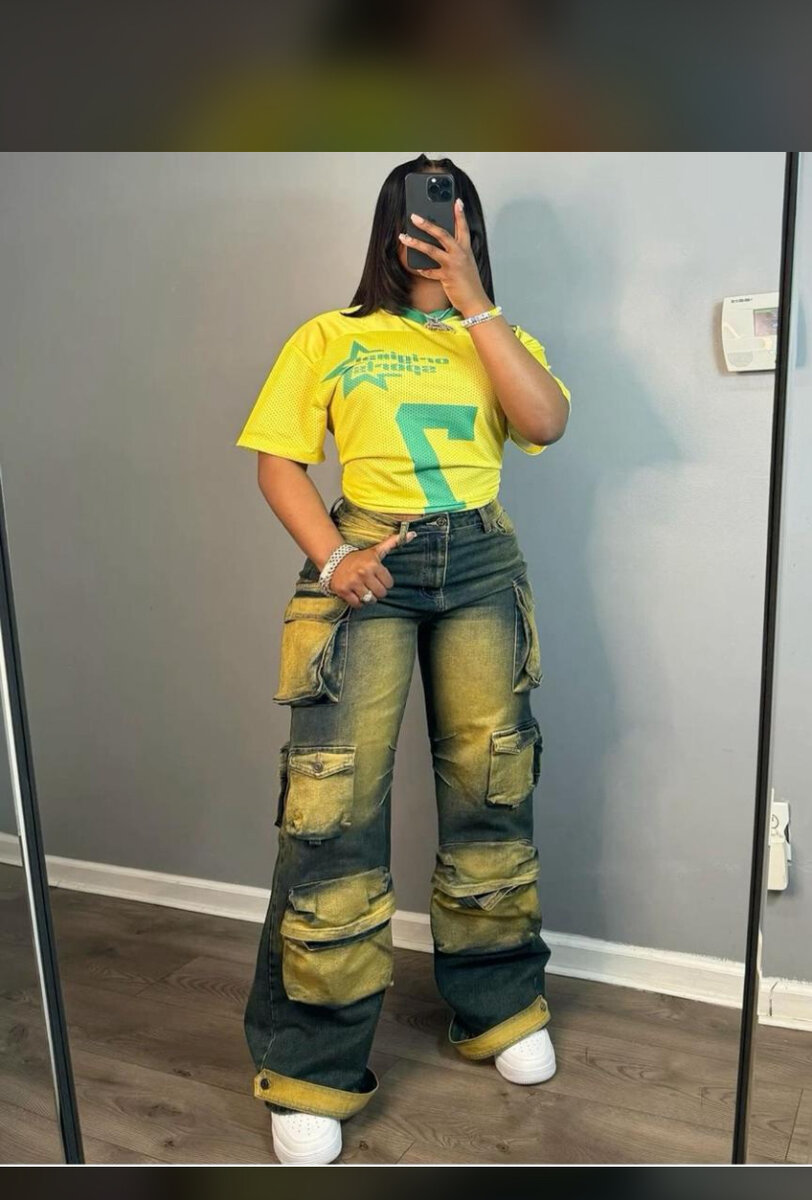 Jean Cargo Moderne Femme