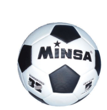 Minsa Ballon De Football Résistant ( T5 ) - Blanc