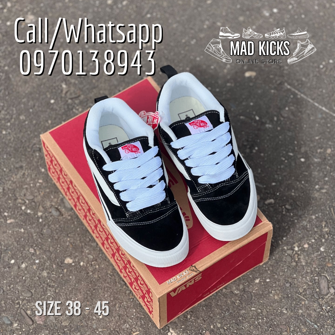 Knu Skool Vans "Black/White"