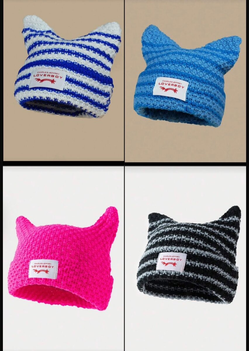 Bonnet à oreilles tricoté