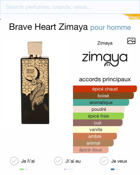 Brave Heart Zimaya Homme