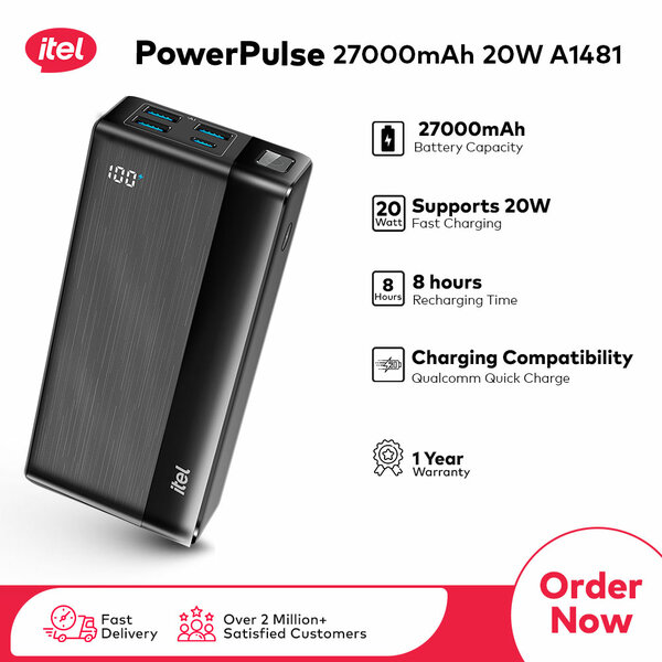 itel PowerPulse 27000mAh Power Bank