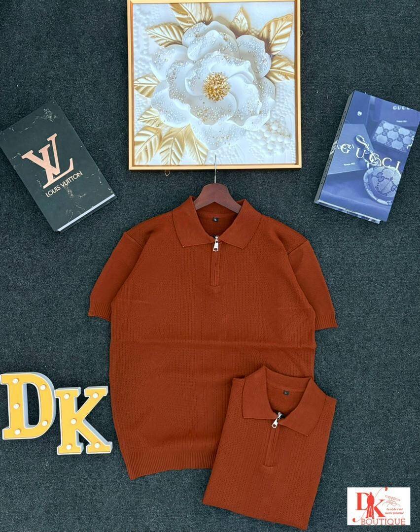 Lot de polos en tricot stylé