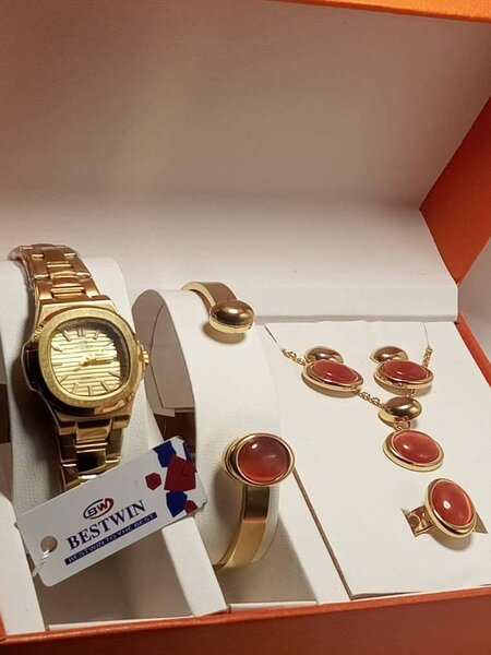 Parure Bijoux Dorée Luxe