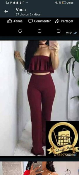 Tenue chic deux pièces femme