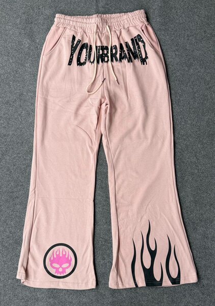 Pantalon ample unisexe flamme