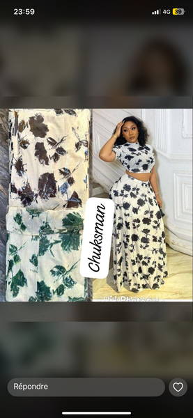 Robe longue florale élégante