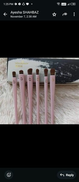 Eye makeup brushes set