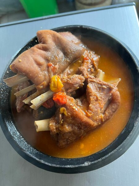 Soupe de cabri épicée