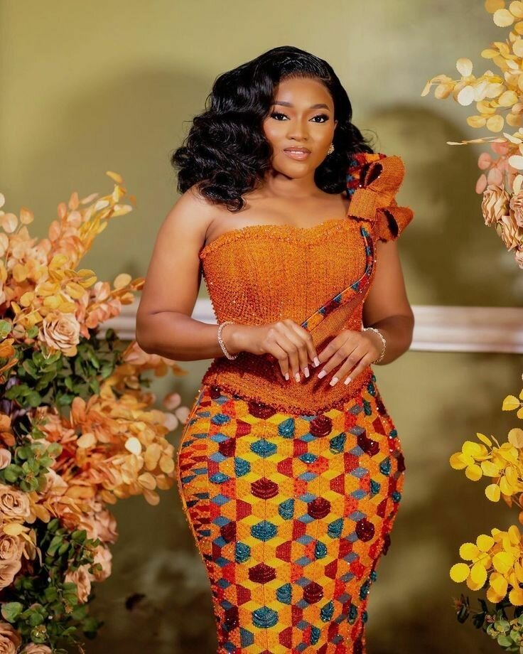 Wedding Kente Sewing and Beads