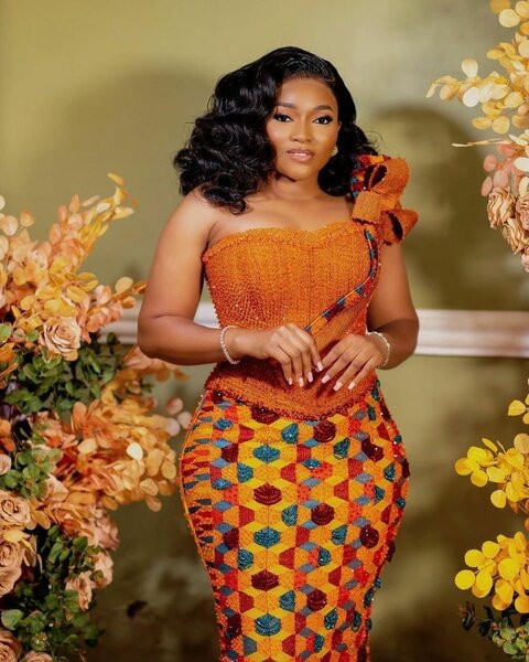 Wedding Kente Sewing and Beads