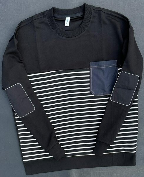 Sweatshirt élégant à rayures