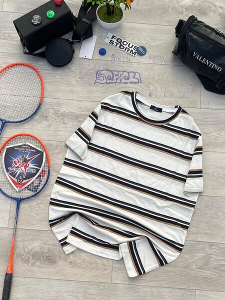 T-shirt rayée unisexe