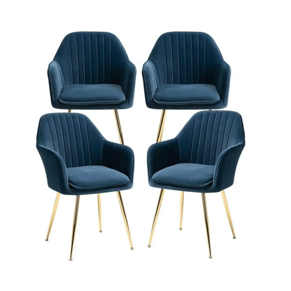 Chaises en velours élégantes