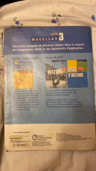 Livre Histoire Cycle 3