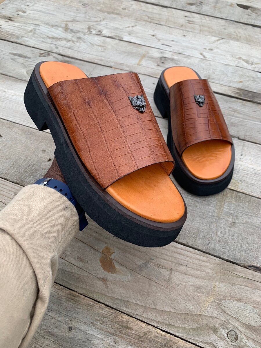 Sandales Homme Cuir Élégantes