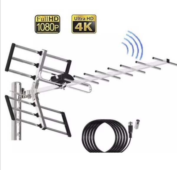 Antenne TV extérieure UHD 4K