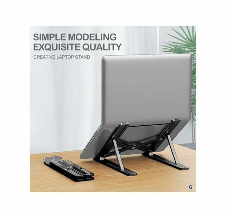 10 steps Plastic Foldable Adjustable Laptop Stand