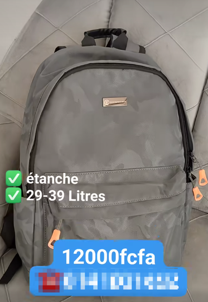 Sac à dos multifonction très résistant TECHADDICT - unisexe - couleur treillis - réfléchissant _Gris