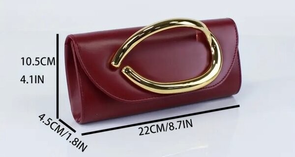 Pochette élégante en cuir