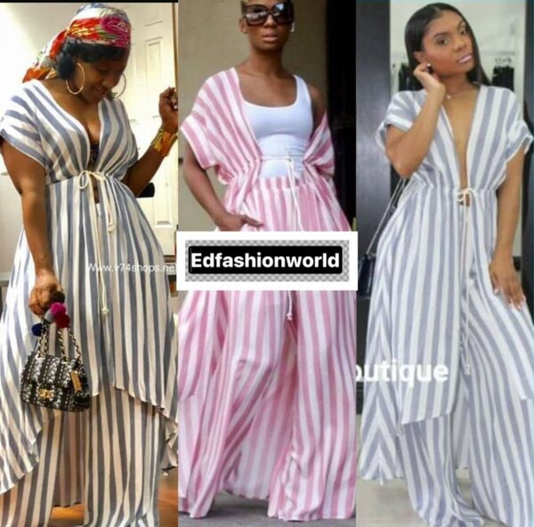 Tunique rayée d'été femme