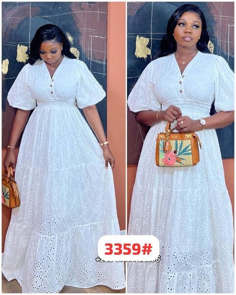 Robe longue élégante brodée