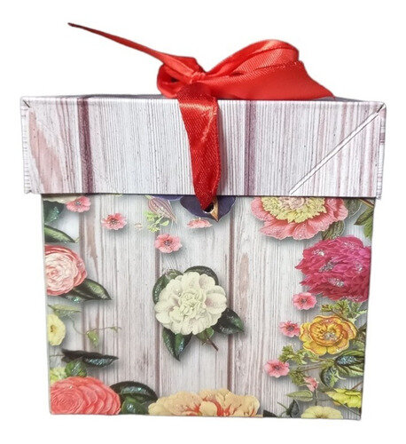 Boîte cadeau florale élégante