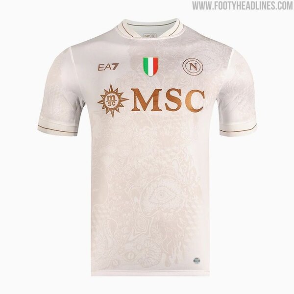 Maillot de football blanc Napoli