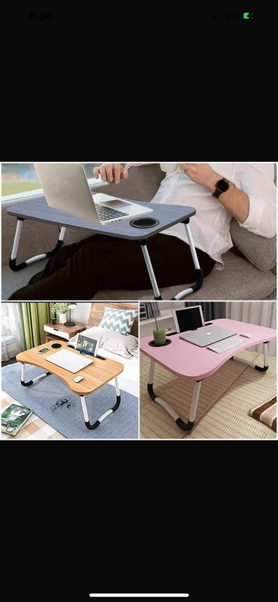 Foldable bed table