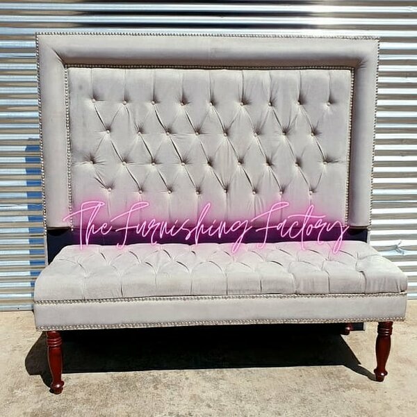 Beautiful headboard and ottoman sets