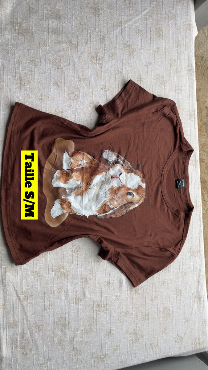 T-shirt en coton imprimé