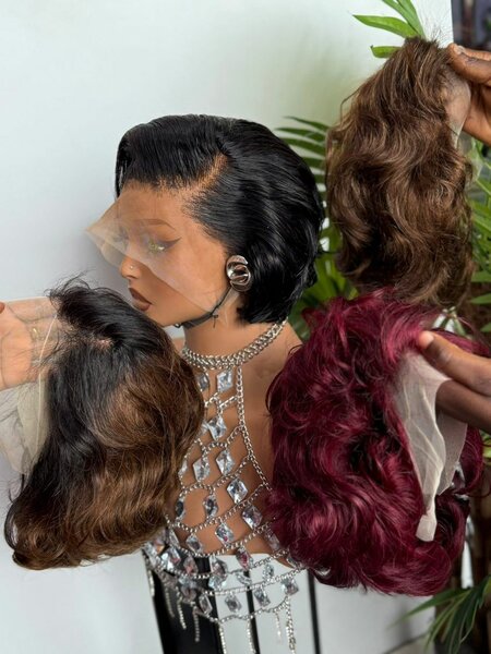 Perruque naturelle coupe dame