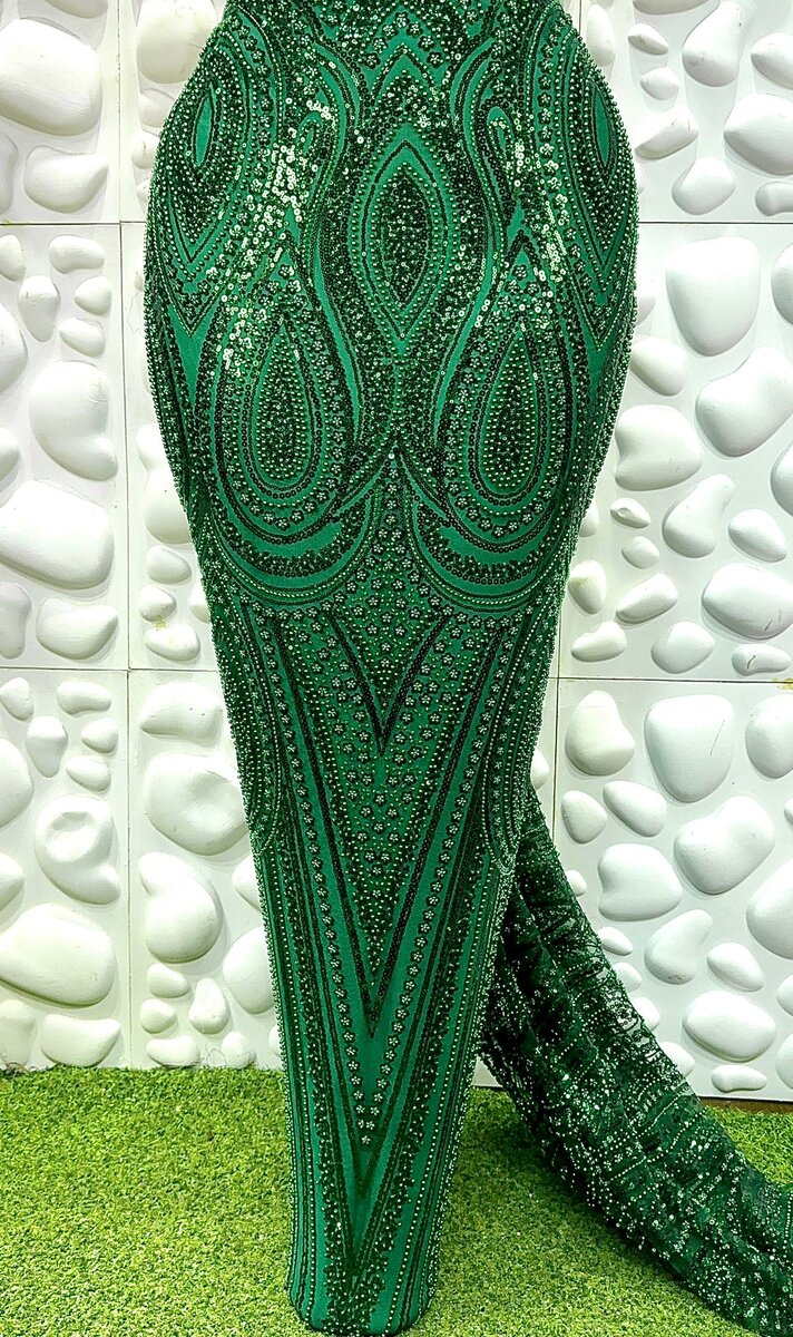 Beaded lace for wedding