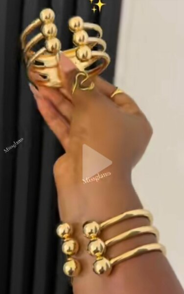 Bague et Bracelet en Or avec Perles