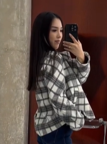 Укороченное пальто в клетку