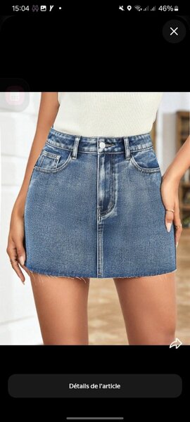 Jupe en Jean Élégante Femme